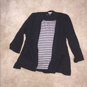 Plus mock layer 2fer shirt